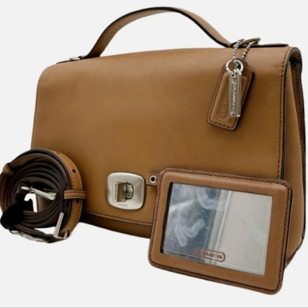 Coach Brown Leather Crossbody Bag